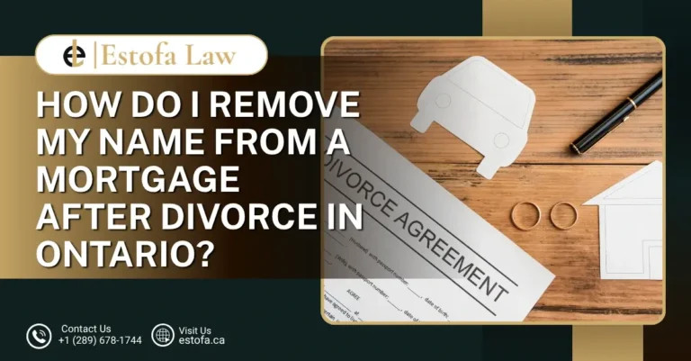 How do I Remove my Name from a Mortgage after Divorce in Ontario?